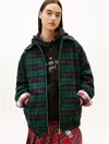 Tommy Hilfiger Tommy Girl Tartan Padded Ivy Jacket In Multi
