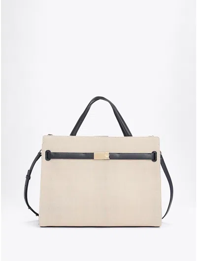 Tommy Hilfiger Tommy Heritage Canvas Tote In Space Blue/canvas