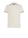 Tommy Hilfiger Cotton Short Sleeve Polo In Neutral