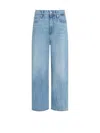 Tommy Hilfiger High Waisted Loose Cropped Jeans In Blue