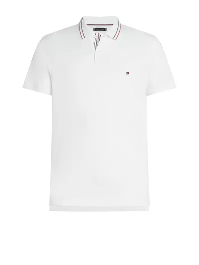 Tommy Hilfiger Regular Fit Polo With Contrasting Details In Gray