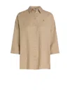 Tommy Hilfiger Linen Shirt In Neutral