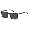 Tommy Hilfiger Rectangle-frame Sunglasses In Black