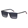 Tommy Hilfiger Rectangle-frame Sunglasses In Black