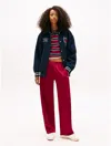 Tommy Hilfiger Tommy Jeans Archive Interlock Track Pant In Red