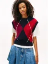 Tommy Hilfiger Tommy Jeans Argyle Sweater Vest In Multi