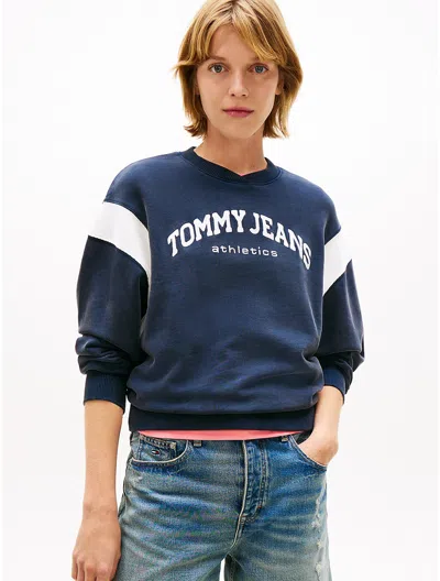 Tommy Hilfiger Tommy Jeans Athletics Boxy Sweatshirt In Multi