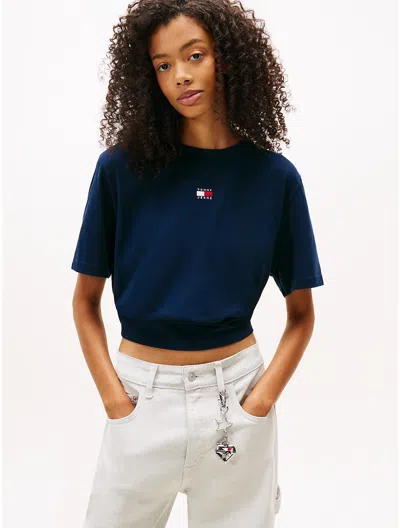 Tommy Hilfiger Tommy Jeans Badge Boxy In Blue