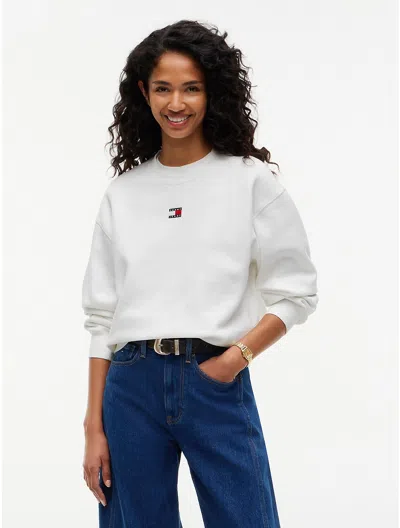 Tommy Hilfiger Tommy Jeans Badge Boxy Fit Sweatshirt In Multi
