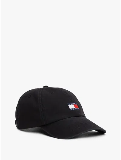 Tommy Hilfiger Tommy Jeans Badge Logo Baseball Cap In Black