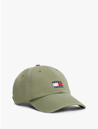 Tommy Hilfiger Tommy Jeans Badge Logo Baseball Cap In Green