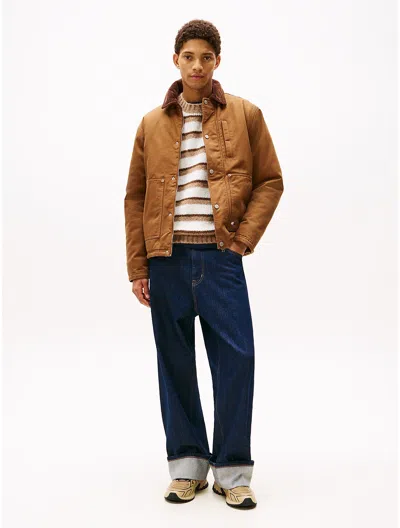 Tommy Hilfiger Kids' Tommy Jeans Baggy Cuffed Jean In Brown