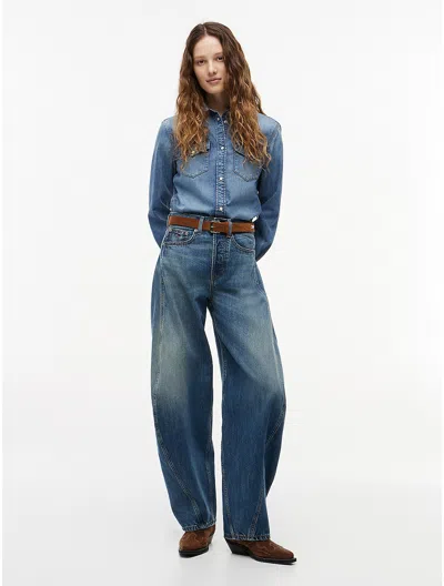 Tommy Hilfiger Tommy Jeans Barrel Jean In Denim Dark