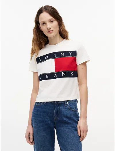 Tommy Hilfiger Tommy Jeans Big Flag Logo T In White