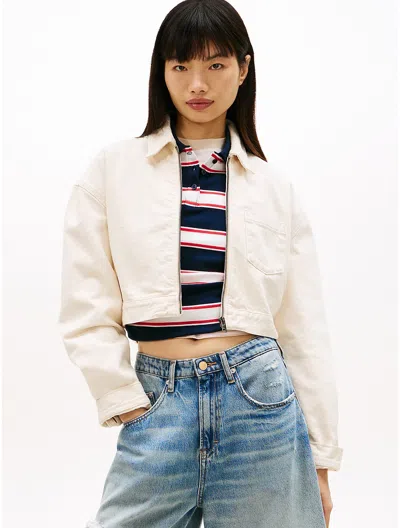 Tommy Hilfiger Tommy Jeans Blouson Zip Jacket In White