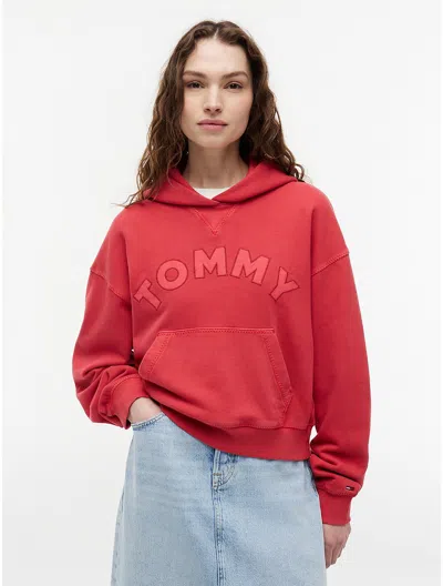 Tommy Hilfiger Tommy Jeans Boxy Fit Garment In Red