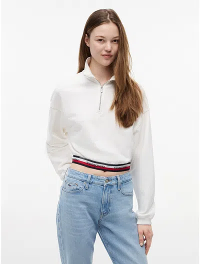 Tommy Hilfiger Tommy Jeans Boxy Quarter In Gray