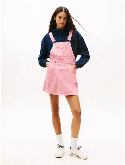 Tommy Hilfiger Tommy Jeans Corduroy Overall Dress In Multi