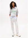 Tommy Hilfiger Tommy Jeans Crest Logo Relaxed Sweatpant In Gray