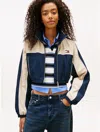 Tommy Hilfiger Tommy Jeans Cropped Windbreaker In Multi
