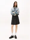 Tommy Hilfiger Tommy Jeans Floral Print Mini Slip Skirt In Blue