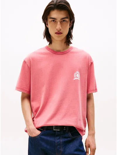 Tommy Hilfiger Tommy Jeans Heritage Crest T In Pink