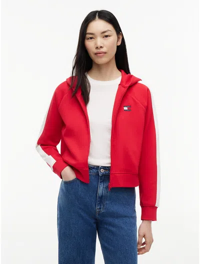 Tommy Hilfiger Tommy Jeans Interlock Track Jacket In Red