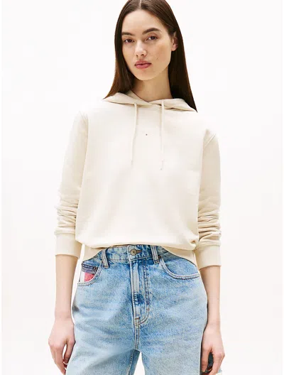 Tommy Hilfiger Tommy Jeans Logo Hoodie In Neutral
