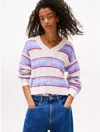 Tommy Hilfiger Tommy Jeans Logo Stripe V In Multi
