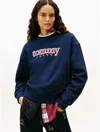 Tommy Hilfiger Tommy Jeans Logo Tech Fleece Sweatshirt In Multi