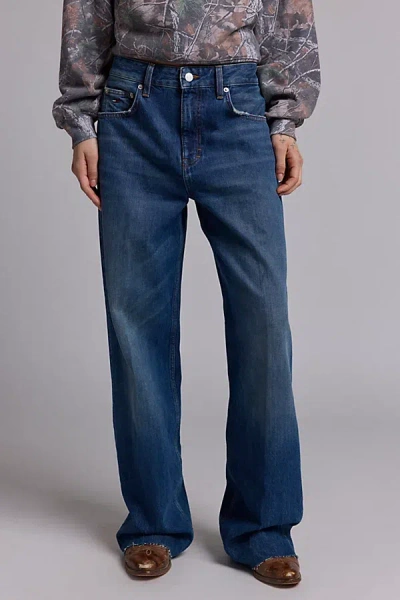 Tommy Hilfiger Mia Studded Star Mid-rise Relaxed Jean In Light Blue, Women's At Urban Outfitters