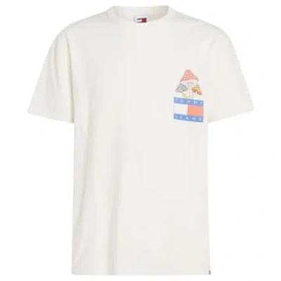Tommy Hilfiger Tommy Jeans Novelty Graphic 2 T-shirt In White
