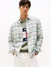 Tommy Hilfiger Tommy Jeans Regular Fit Flannel Shirt In White