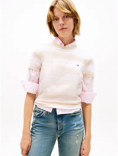 Tommy Hilfiger Tommy Jeans Regular Fit Stripe T In Multi