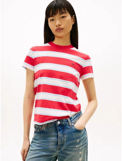 Tommy Hilfiger Tommy Jeans Regular Fit Stripe T In Multi