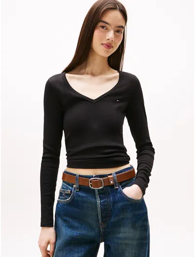 Tommy Hilfiger Tommy Jeans Rib In Black