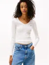 Tommy Hilfiger Tommy Jeans Rib In White