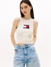 Tommy Hilfiger Tommy Jeans Ribbed Sweater Tank In White