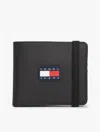 Tommy Hilfiger Tommy Jeans Ripstop Card & Coin Wallet In Black