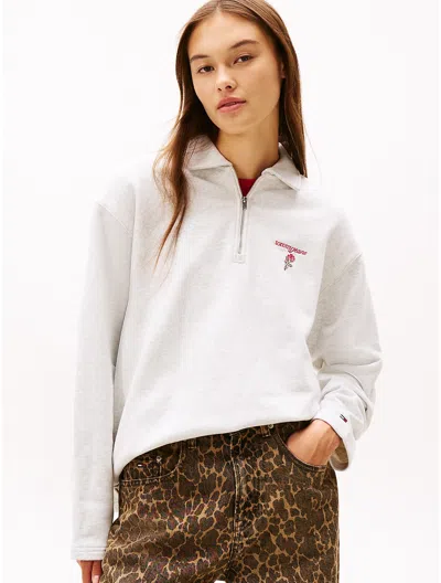 Tommy Hilfiger Tommy Jeans Rose Quarter In White