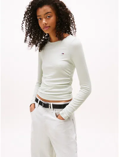 Tommy Hilfiger Tommy Jeans Ruched Long In Green