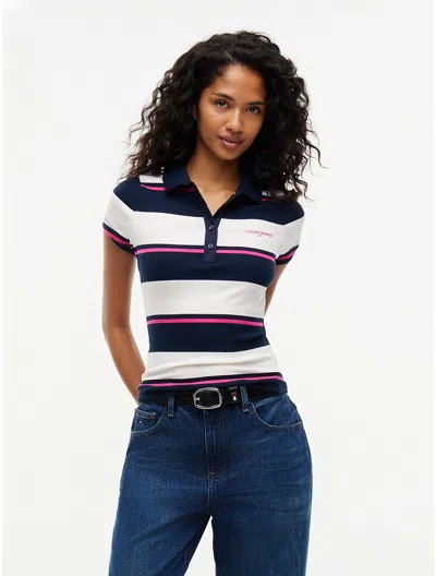 Tommy Hilfiger Tommy Jeans Slim Fit Rib In Blue