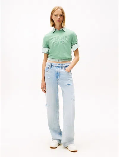 Tommy Hilfiger Tommy Jeans Straight Utility Jean In Blue