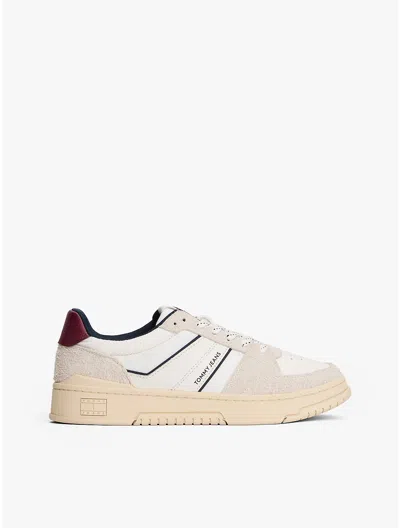 Tommy Hilfiger Tommy Jeans Suede Cupsole Sneaker In White
