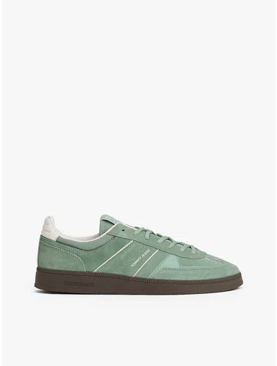 Tommy Hilfiger Tommy Jeans Suede Skater Sneaker In Green
