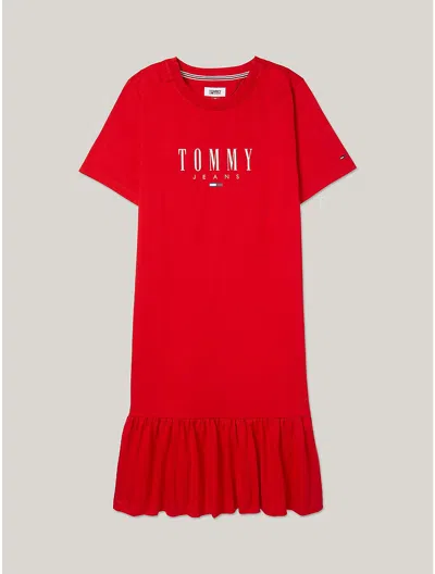 Tommy Hilfiger Tommy Jeans T In Blush Red