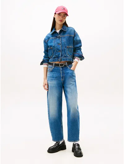 Tommy Hilfiger Tommy Jeans Tapered Barrel Leg Jean In Blue