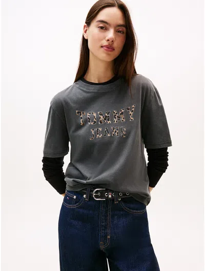 Tommy Hilfiger Tommy Jeans Varsity Garment In Black