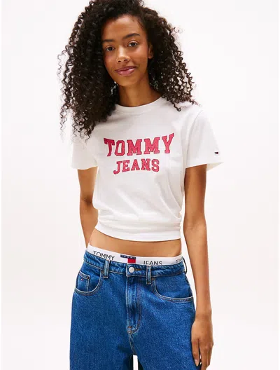 Tommy Hilfiger Tommy Jeans Varsity Garment In Sand