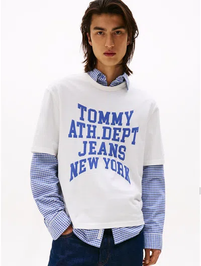 Tommy Hilfiger Tommy Jeans Varsity Logo T In White